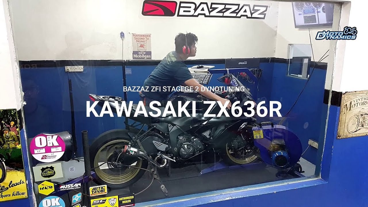 Kawasaki ZX636R Bazzaz ZFI Dyno Tuning Stage 2