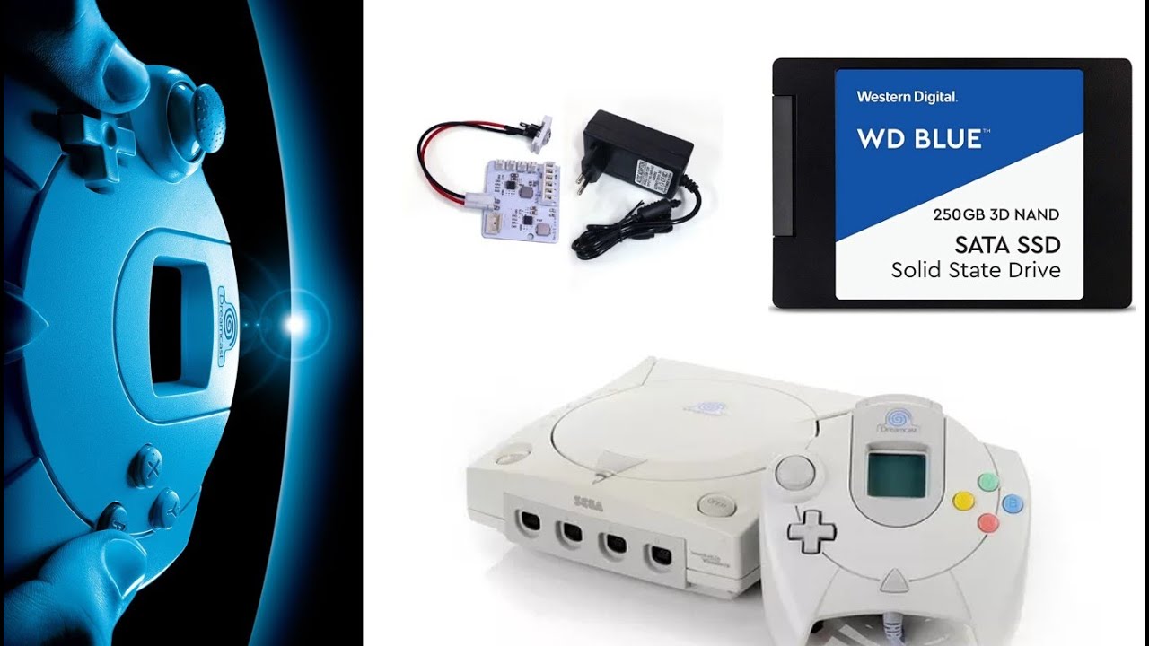 HD SSD SEGA DREAMCAST - MOD #dreamcast #sega #retrogames