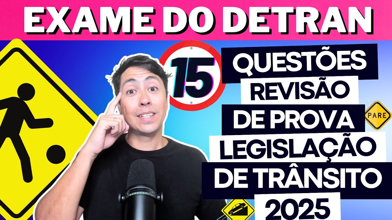 PROVA DO DETRAN 2025 - LEGISLAÇÃO, DIREÇÃO DEFENSIVA 2025 #simuladodetran2025