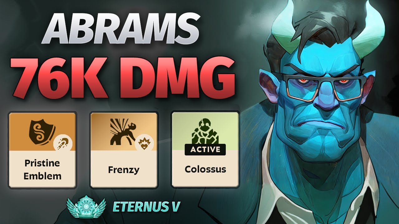 Abrams: TANKY GUN DAMAGE Build, Eternus Ranked Deadlock Replay