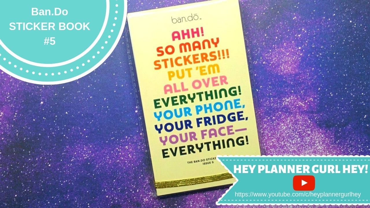 New Ban.do Sticker Book Issue 5 - 2019