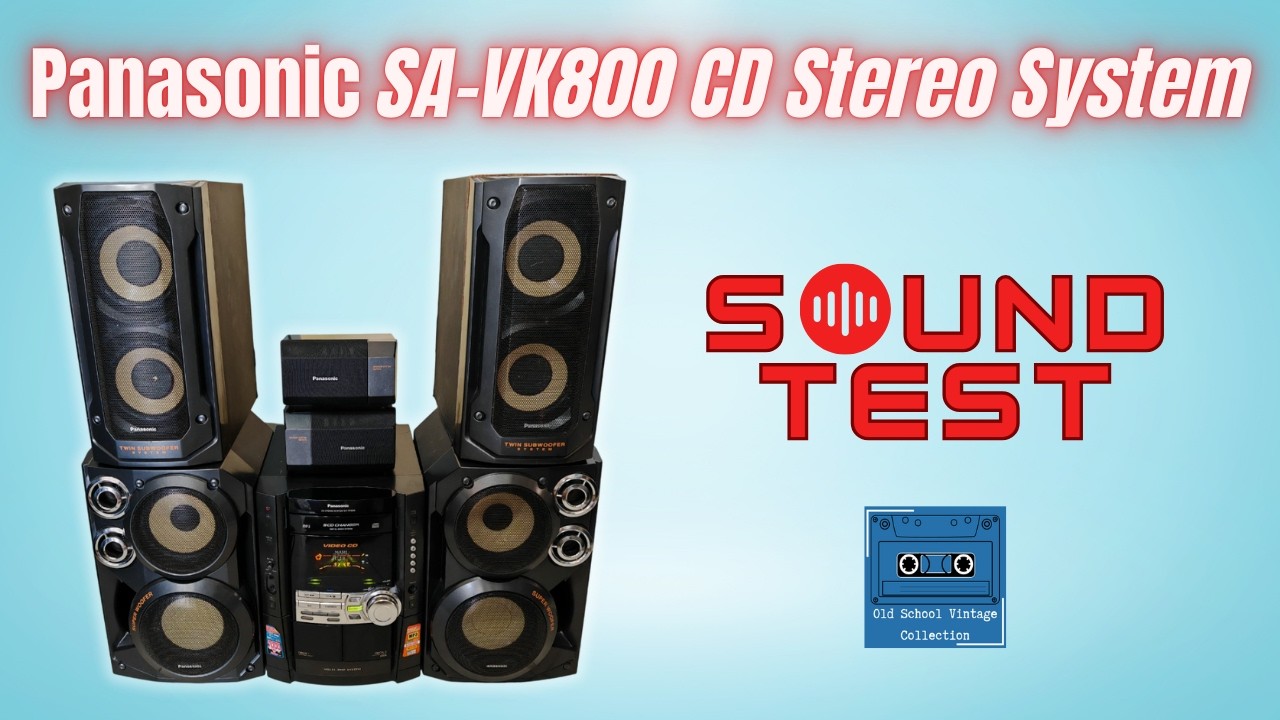 Panasonic SA-VK800 Hifi System Sound Test
