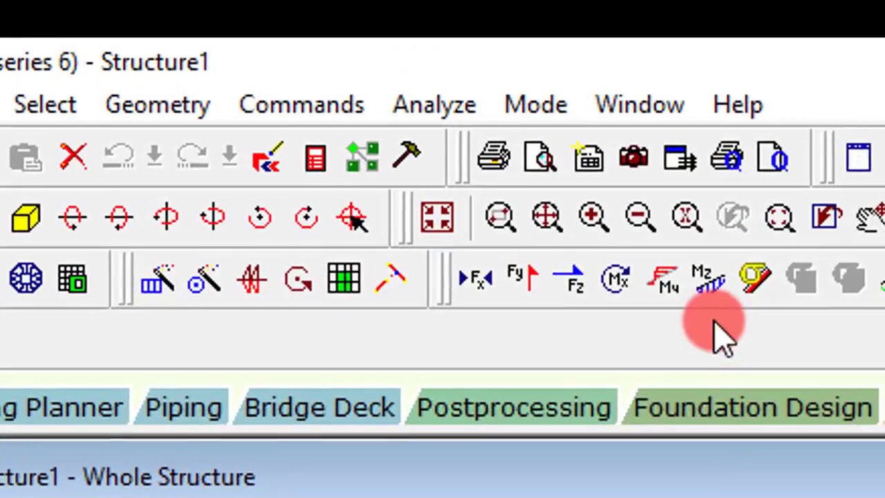 calculate quantity of concrete and steel  using staad pro