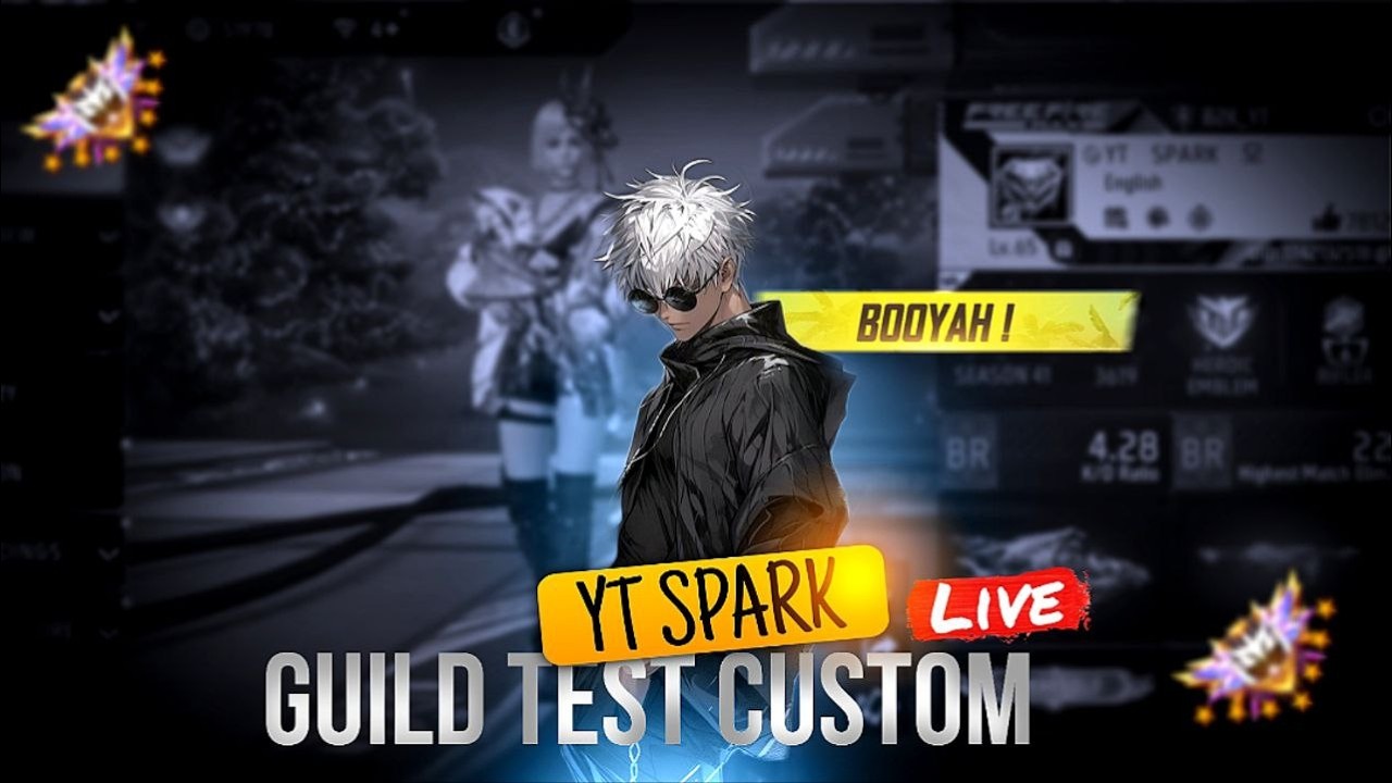🔴 Live Free Fire New Rank Season Rank Push Live !!😎 | ONLY RUSH + RANK PUSH ACTION! | #YTSPARK