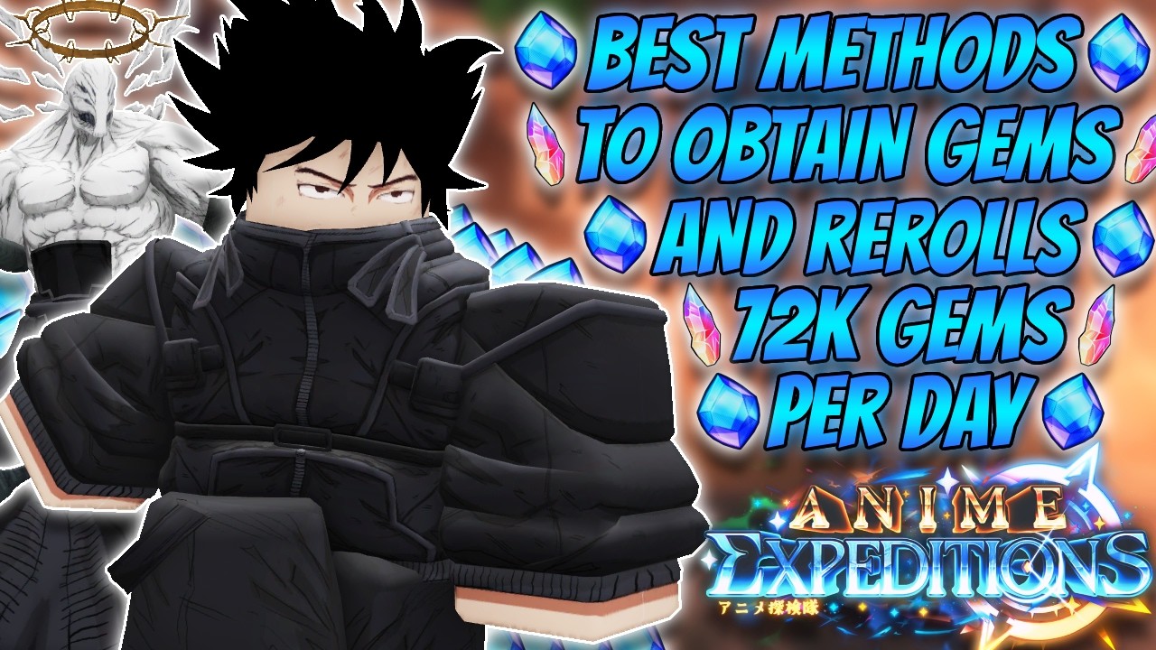 Best Method To Obtain Gems And Rerolls In Anime Expeditions!