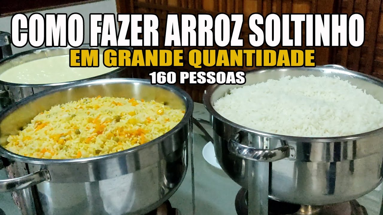 ARROZ PARA 160 PESSOAS - RECEITAS DA ROSA