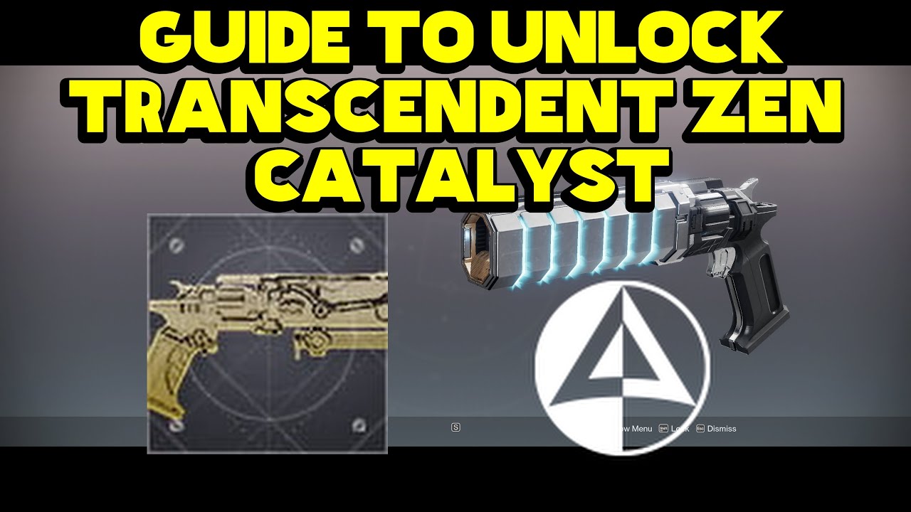 GUIDE TO UNLOCKING 3RD CATALYST FOR GRAVITON SPIKE - TRANSCENDENT ZEN #destiny2 #bungie #catalyst