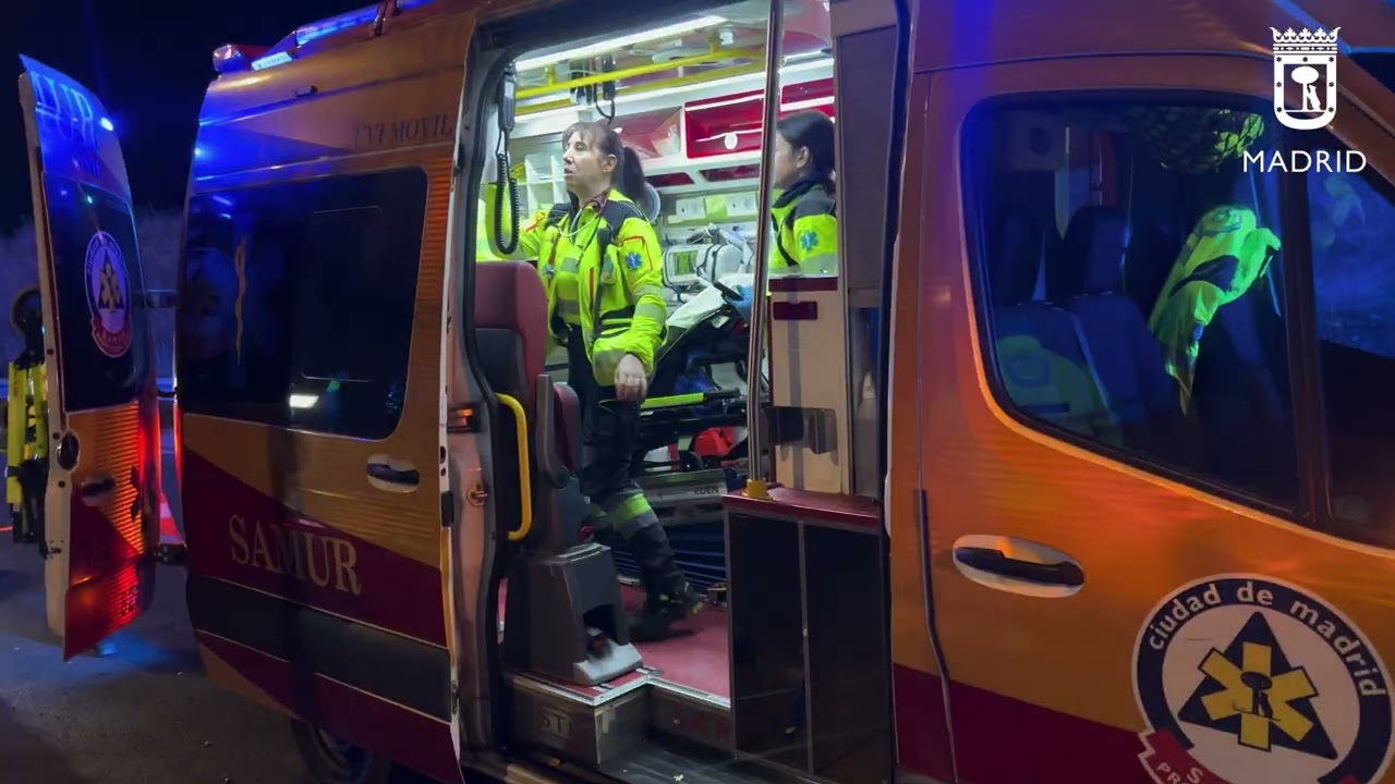 Accidente de moto en Villa de Vallecas