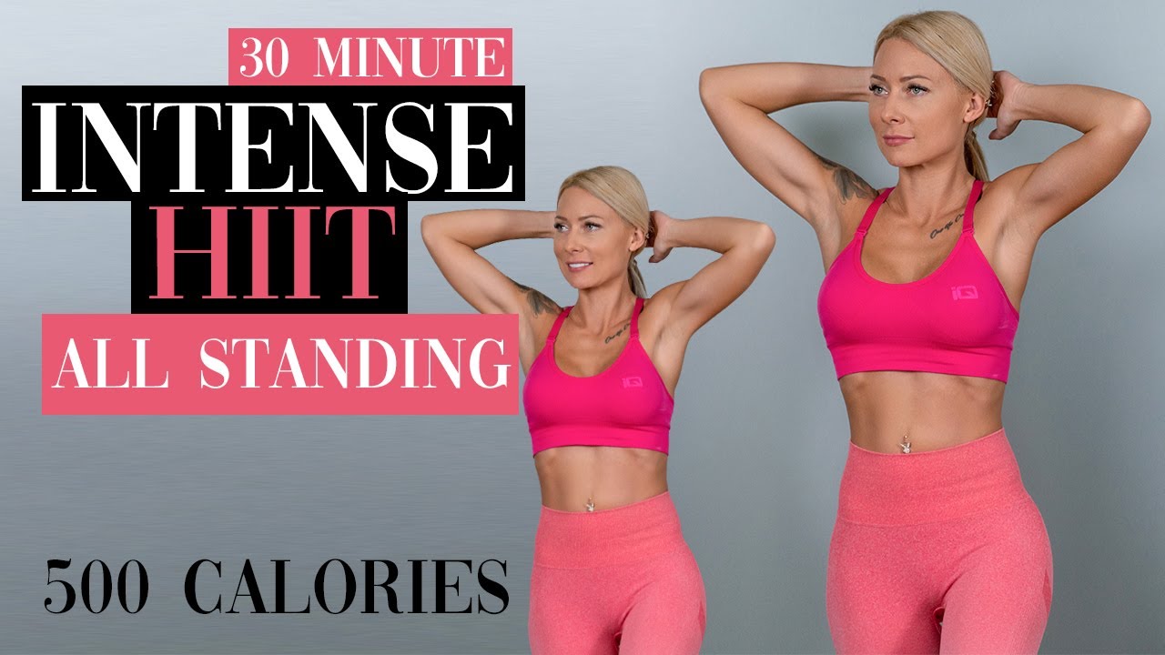 🔥30 MIN INTENSE HIIT 🔥 ALL STANDING 🔥  NO JUMPING BURN 500 🔥  Calories FAT BURN LOW IMPACT🔥