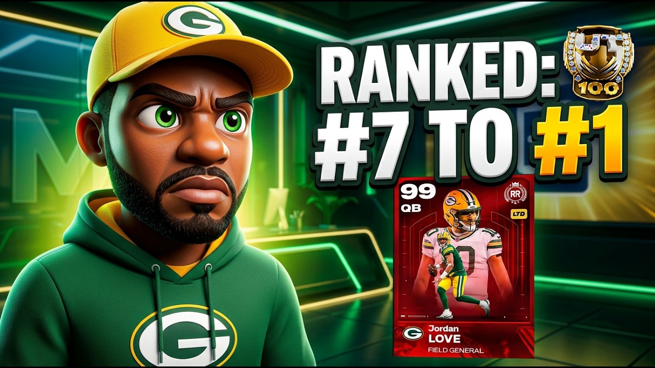 🔴 LIVE: I&rsquo;m Ranked #7 in Madden 26 Ultimate Team&hellip; Pushing to #1 with 99 Jordan Love! (Portrait)