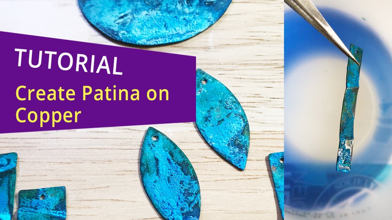 How to Patina Copper Blue Tutorial - Jewelry Making