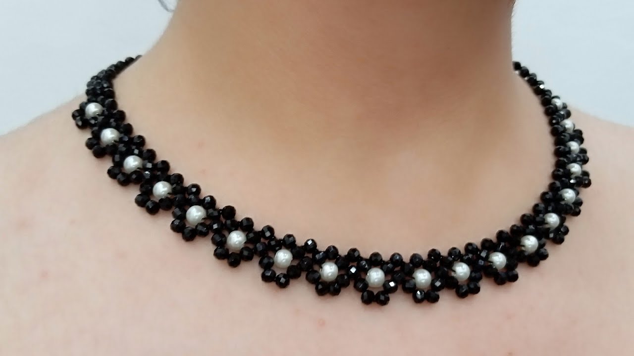 Beautiful Easy Necklace Making | Beaded Necklace Tutorial | Beaded Jewelry @Jewelry.Crystals