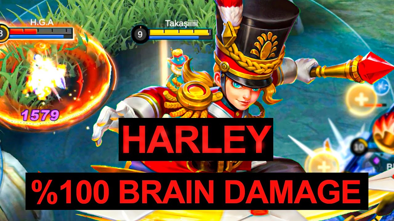 Harley Gameplay - Harley Brutal Combo! One Hit Delete Enemies! Harley Global Best Build - MLBB