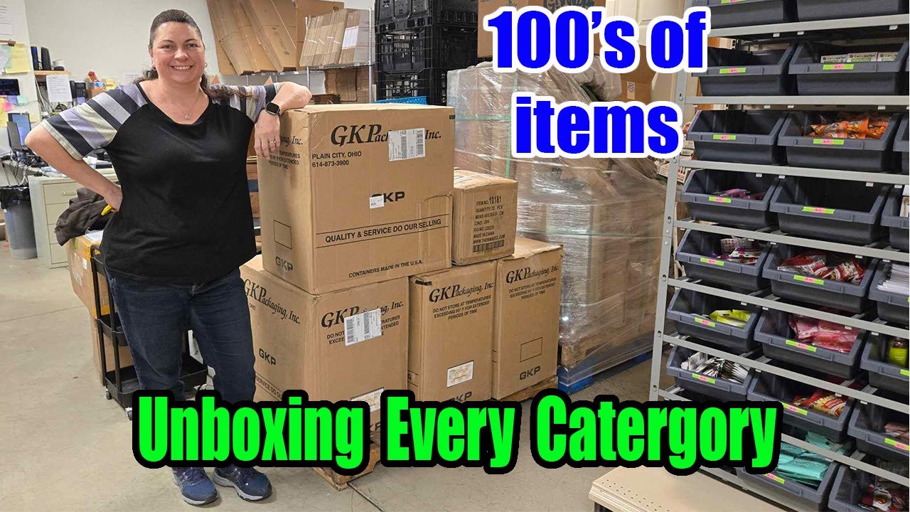 Unboxing this pallet of items from Every Category imaginable. Watch out for the chicken attack!