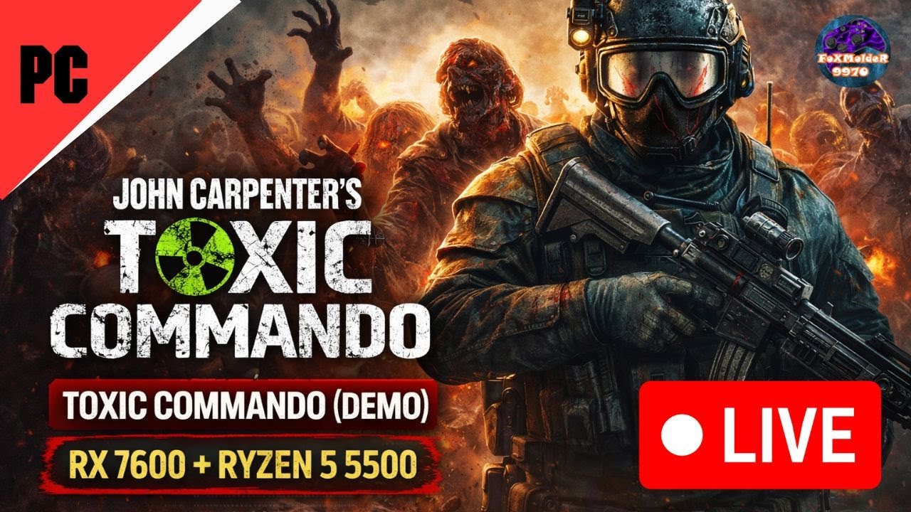 JOHN CARPENTER’S TOXIC COMMANDO (DEMO) no PC 🔥 RX 7600 + RYZEN 5 5500