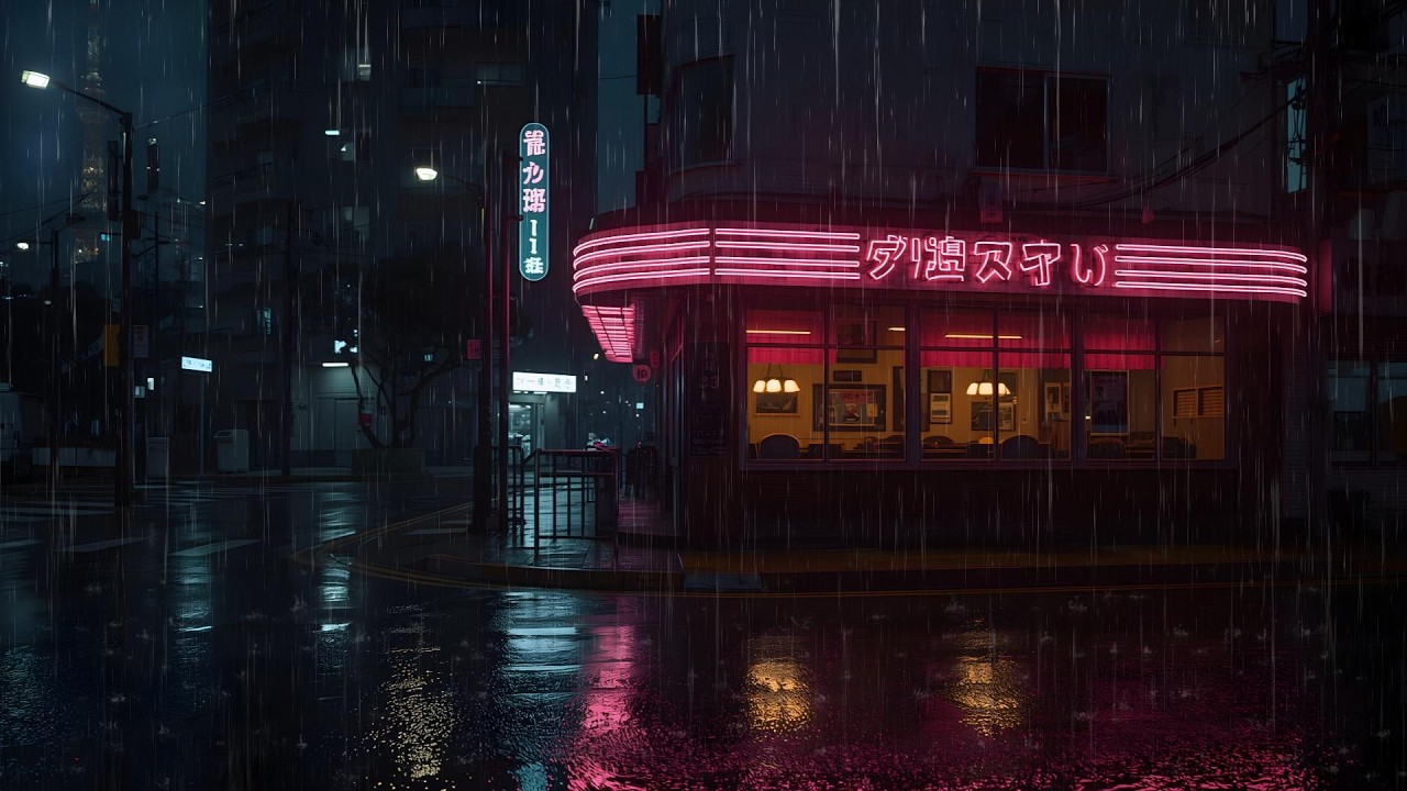 Cozy Midnight Rain Anime ☔ Soft Lofi for Sleep