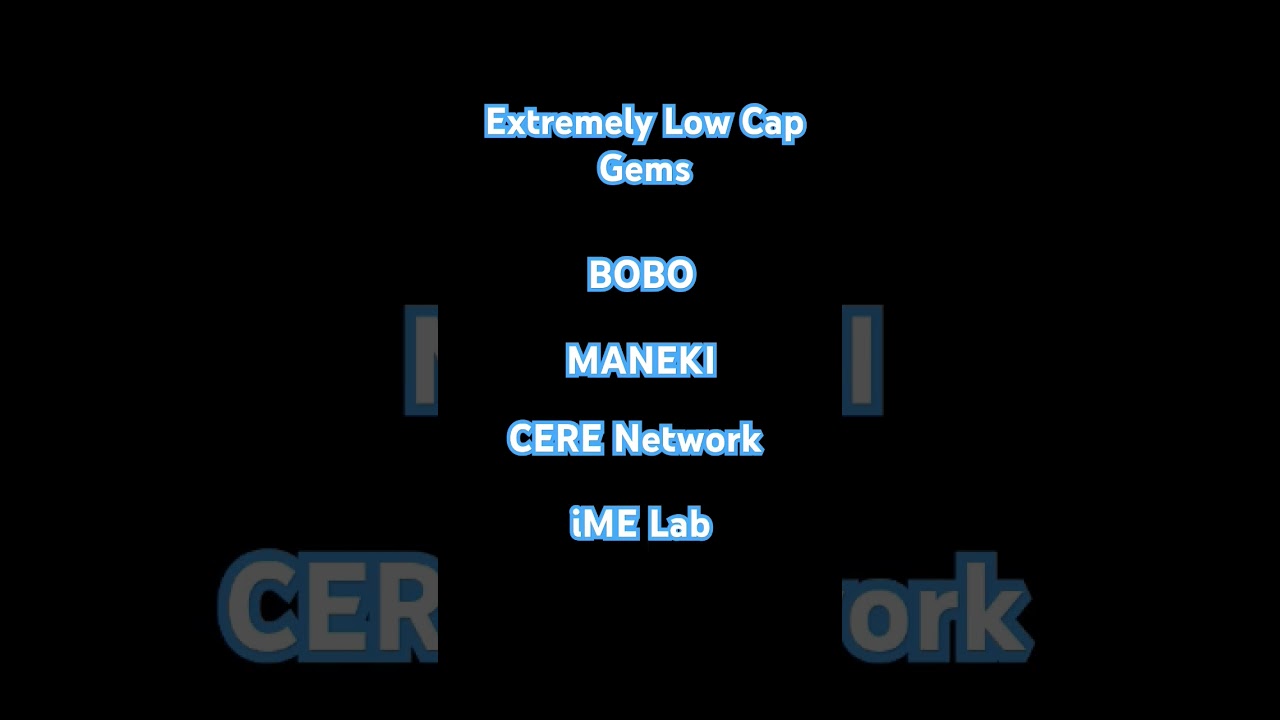 Extremely Low Cap Gems 🤯 #crypto