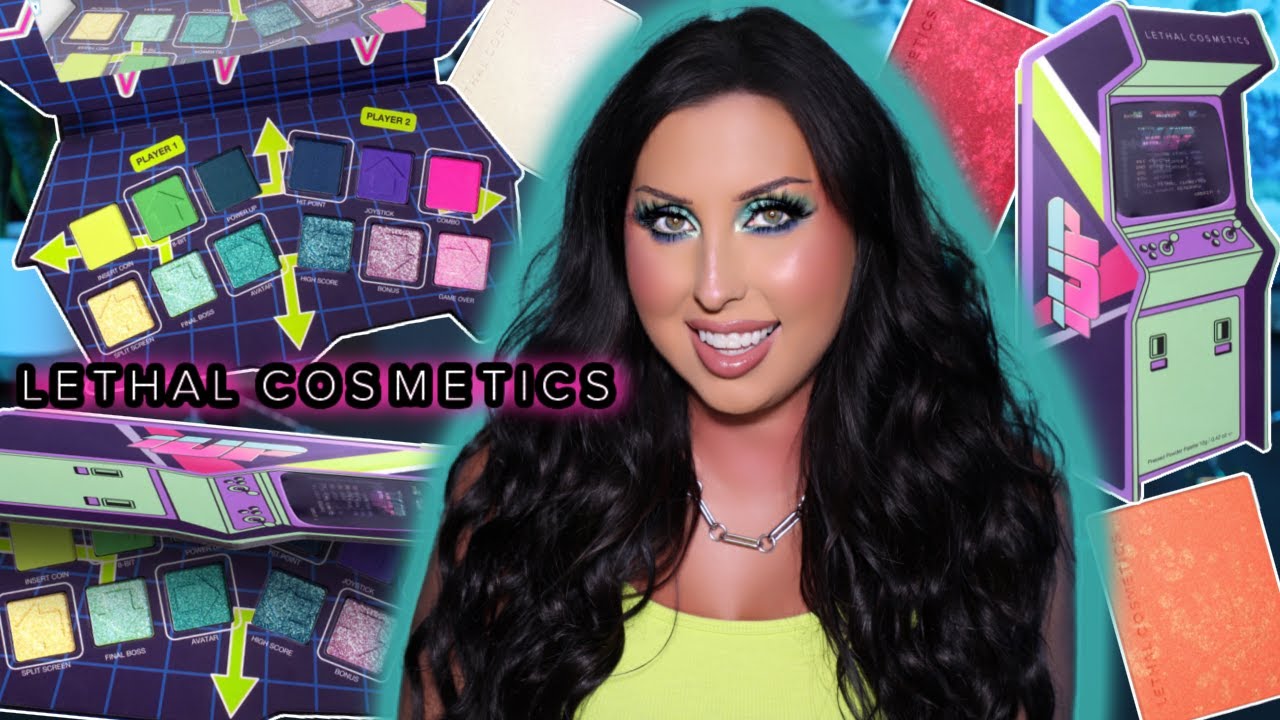 LETHAL COSMETICS 1UP PALETTE | SWATCHES & TRY ON