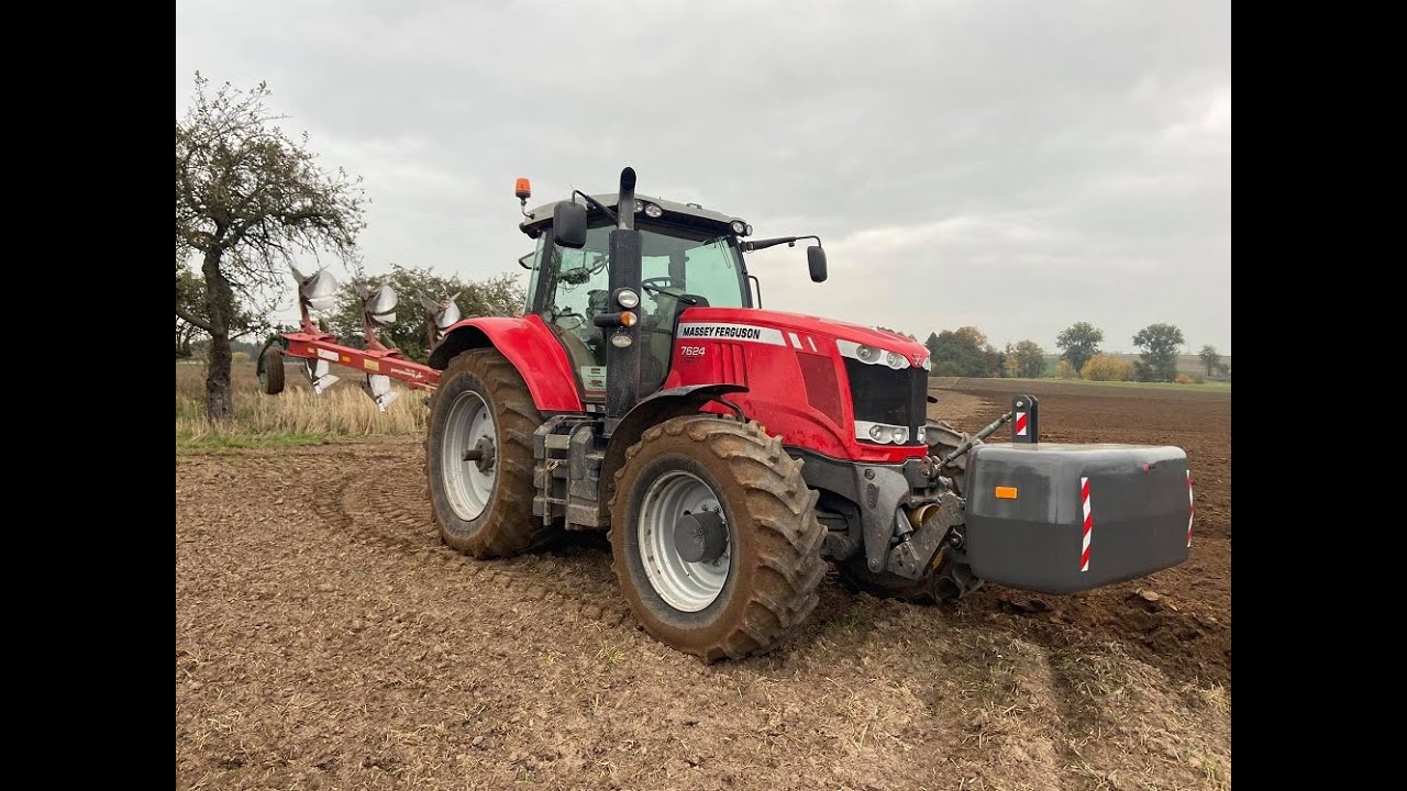 #VLOG KSW 64 /Ile spalił paliwa Massey Ferguson 7624 dyna VT z 4 skibowym Kvernelandem. SERWIS MF