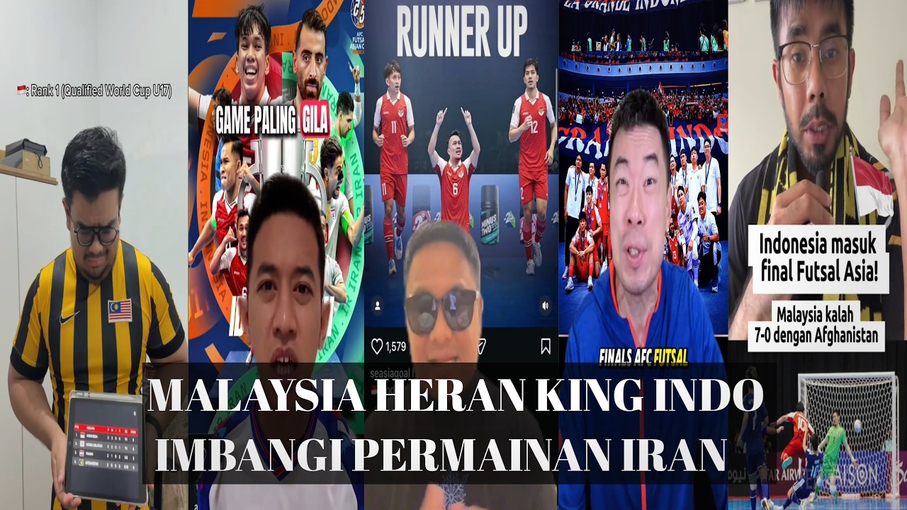 MALAISIA HERAN!!! INDONESIA IMBANGI IRAN DI FINAL 