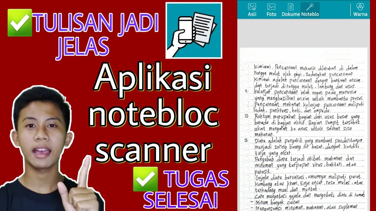 NOTEBLOC SCANNER - APK PEMINDAI TEKS & GAMBAR MENJADI PDF