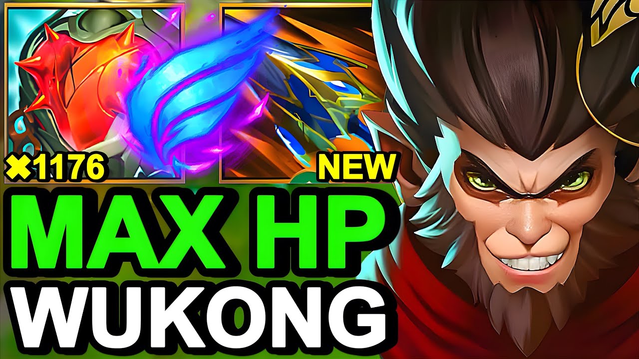 WILD RIFT CHINA WUKONG JUNGLE - NEW HEARTSTEEL MAX TANK Wukong Build Runes - Jade Dragon Wukong Skin