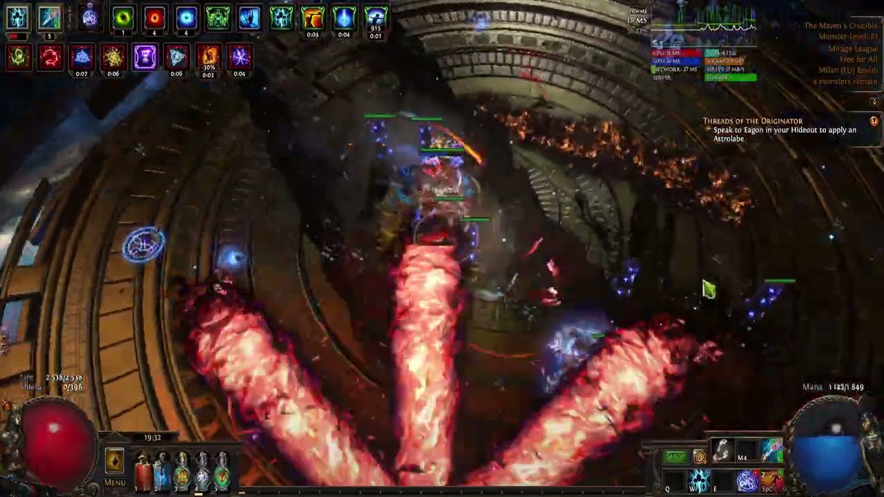 PoE 3.28 Mirage - Тотемы Ледяного Копья/Замораживающего Импульса против всех Приглашений Мастера
