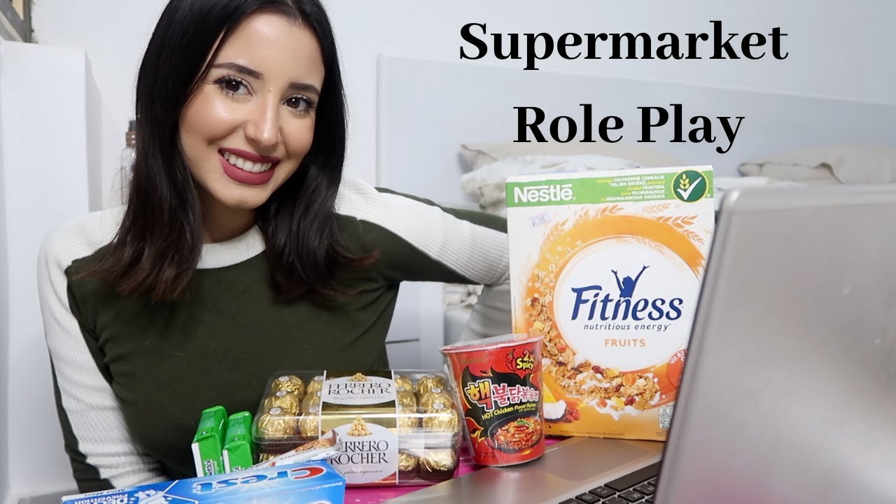 ASMR || Supermarket Cashier Role play (Greek)