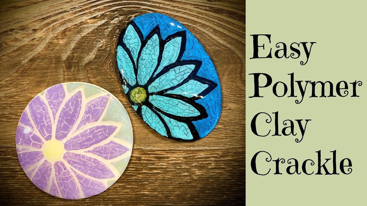 Easy Polymer Clay Crackle Effect Technique Step By Step Tutorial