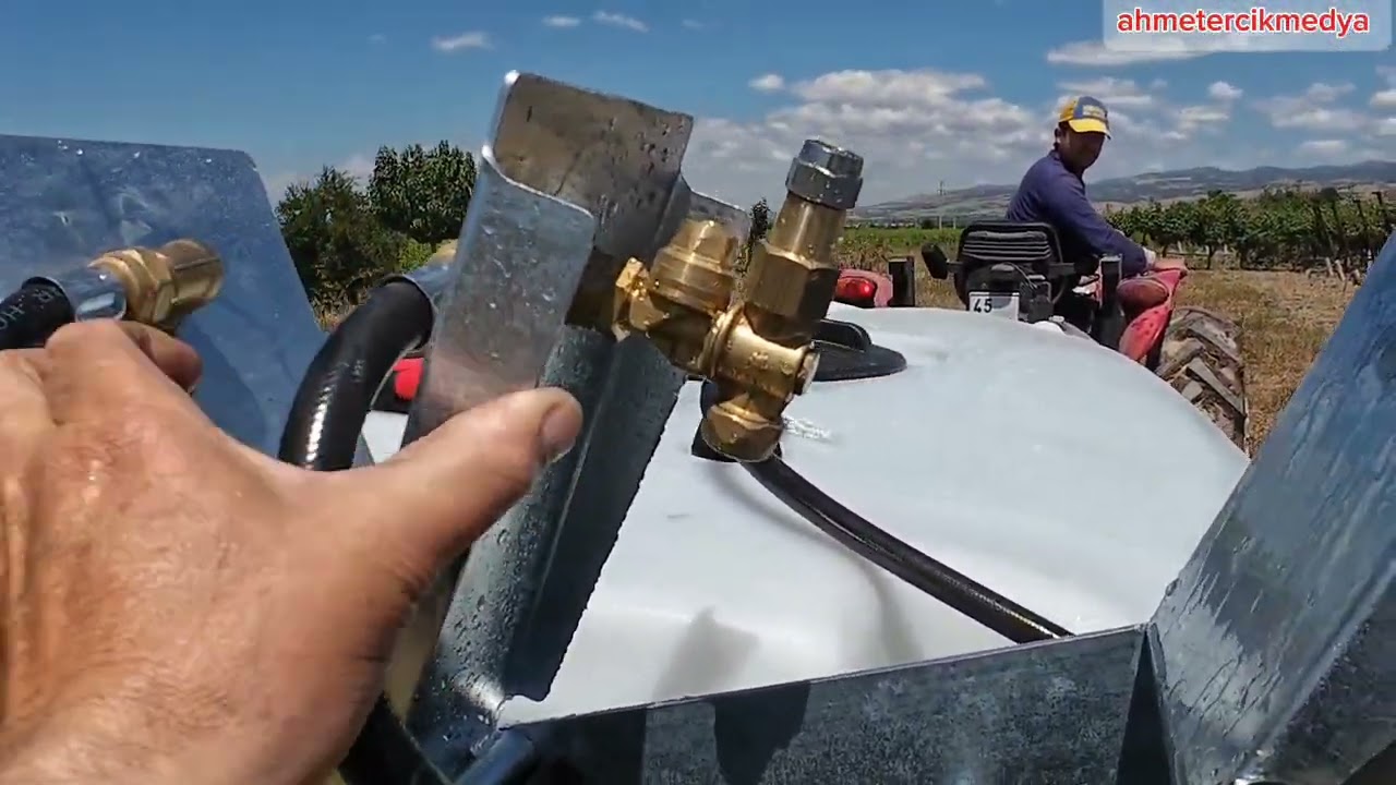 parlayan 1600 litre ilaçlama makinası test videosu #üzüm #farming #manisa #tarım #parlayan