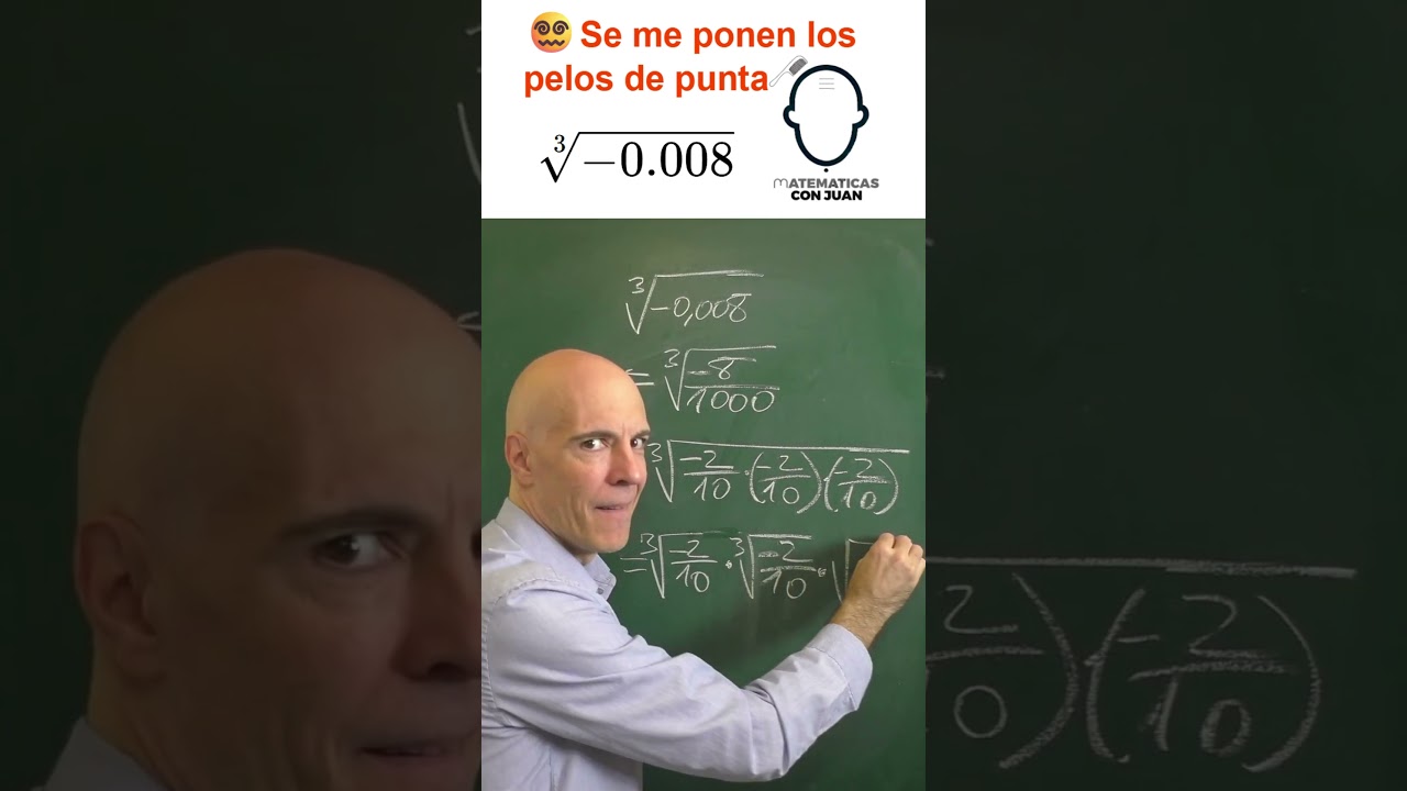 C&Oacute;MO SE HACEN LAS RA&Iacute;CES C&Uacute;BICAS CON RADICANDO NEGATIVO. Tremebundo🤯