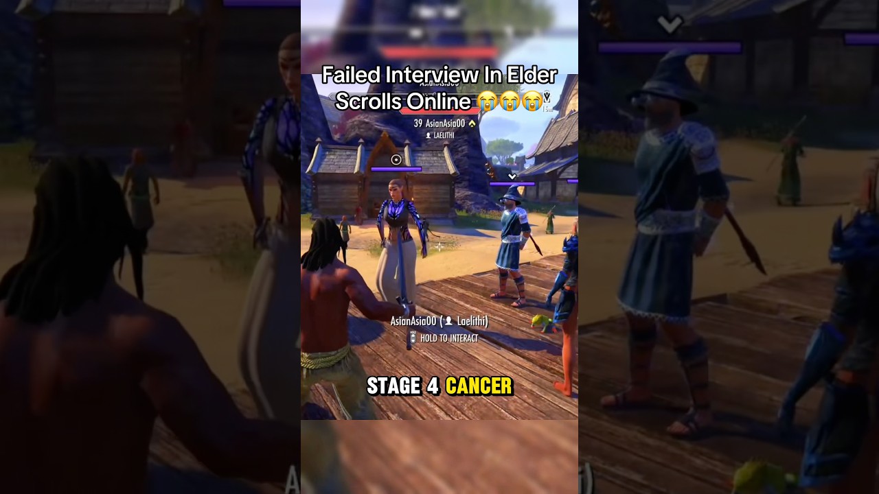 This Interview Did Not End Well #gaming #funnygaming #eso #elderscrollsonline