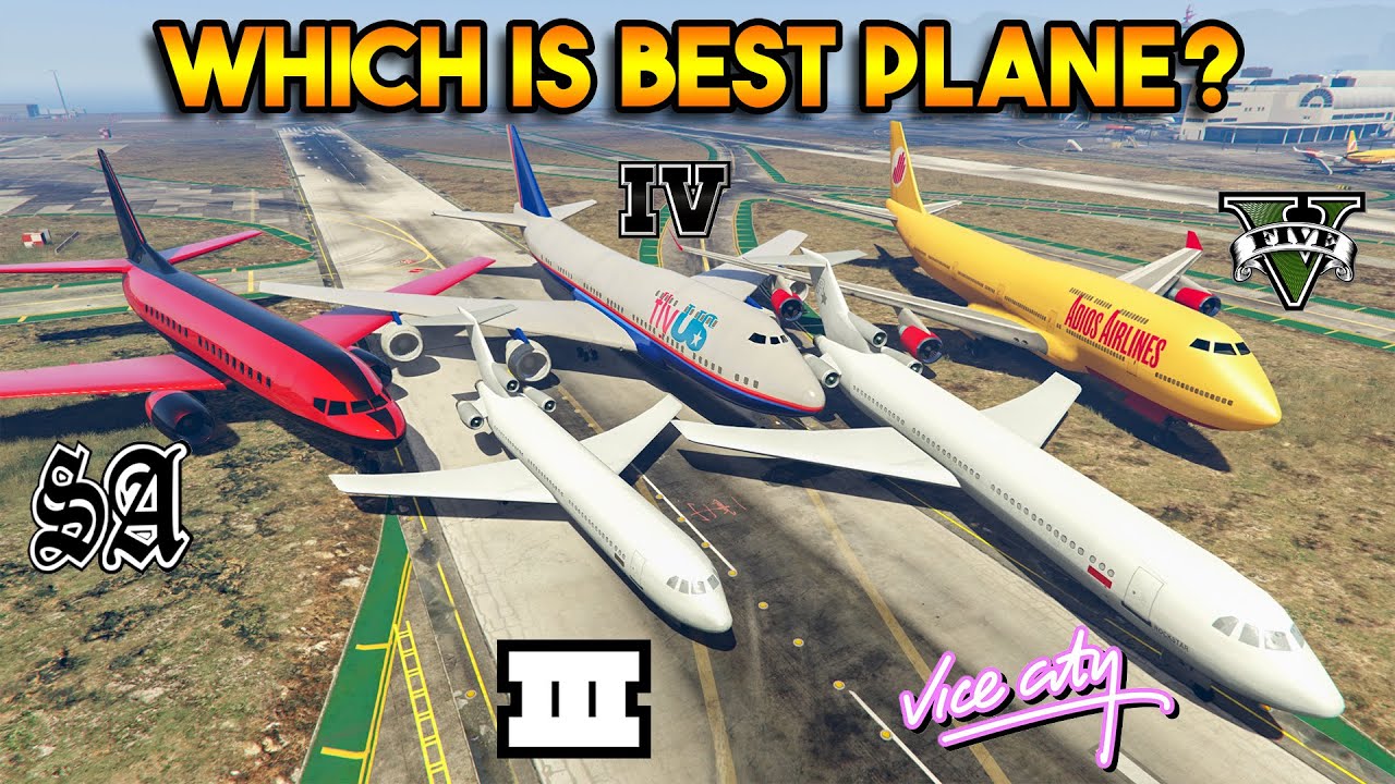 PLANE FROM EVERY GTA GAME (WHICH IS BEST PLANE?) GTA 5, GTA 4, GTA SA, GTA VC, GTA 3