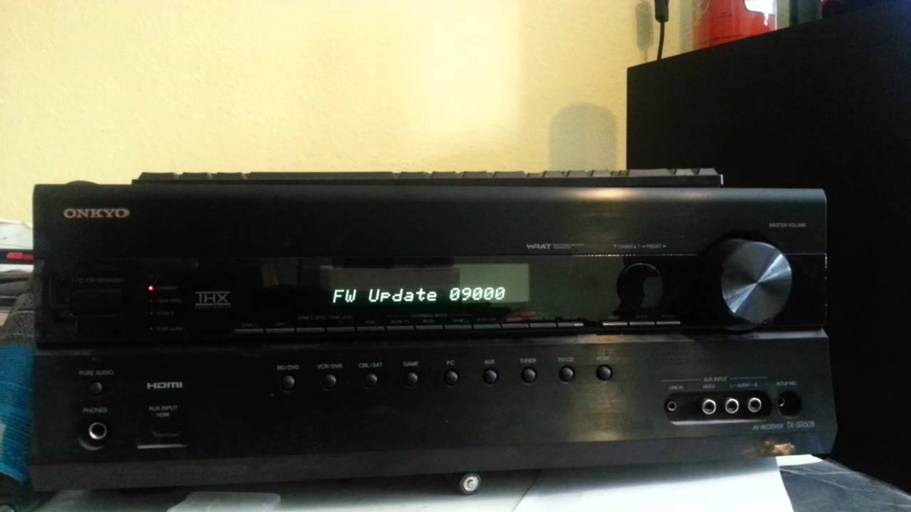 Firmware Update - Onkyo TX-SR608 (via PC & SPDIF)