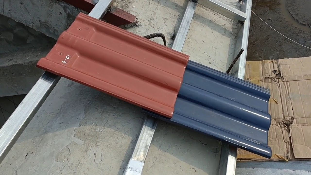 Cách hàn đòn tay cuối diềm mái thái lợp ngói | Professional roof tile construction