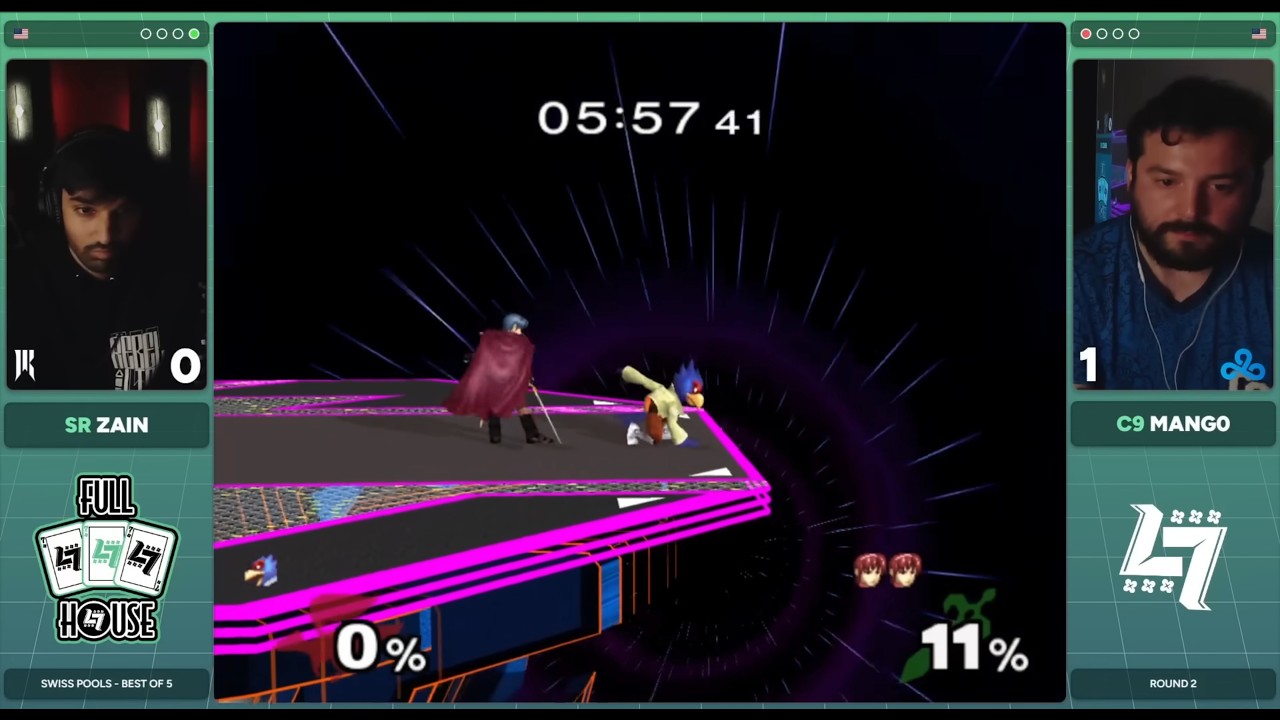 Zain (Marth) vs Mango (Falco) | Swiss Pools: Round 2 | Lucky7s Full House 2025 MELEE SINGLES