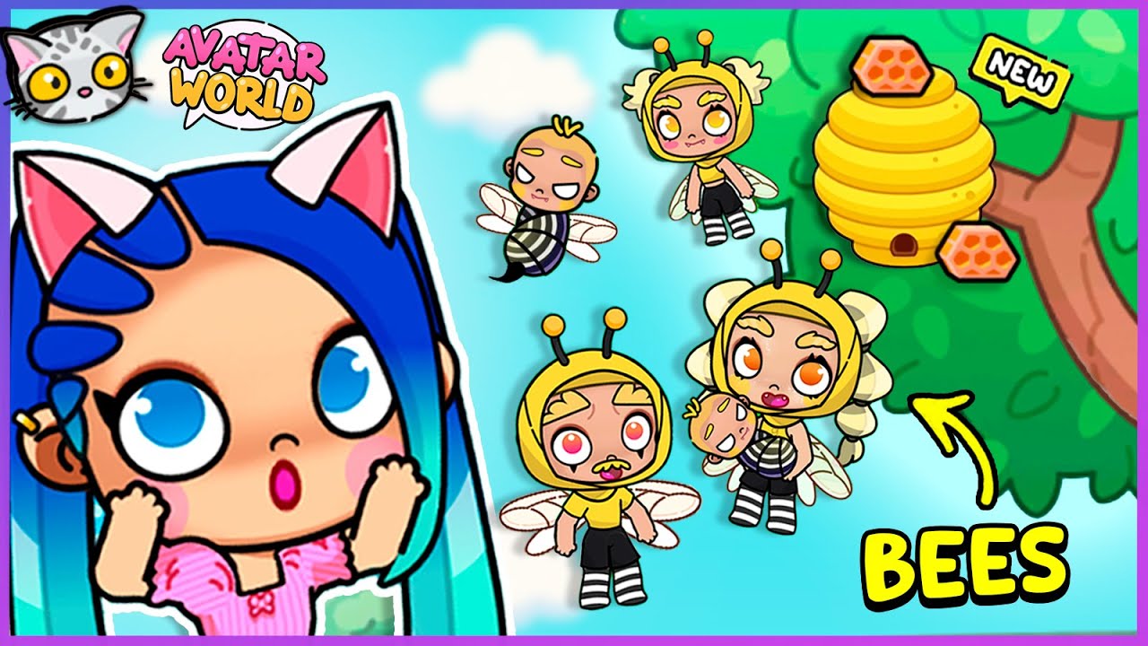 🐝 The BEE FAMILY and Their MAGICAL HIVE HOUSE in Countryside! | Avatar World