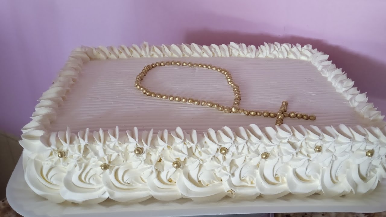decoração rápida bolo quadrado