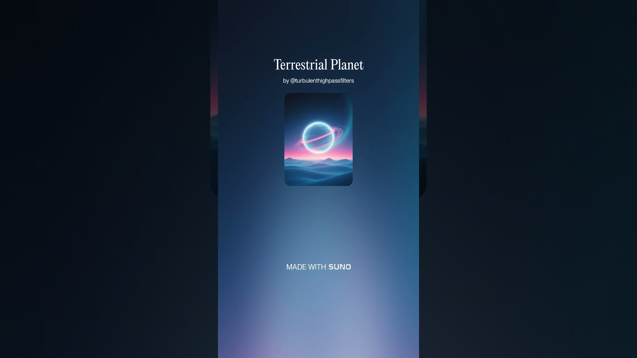 Terrestrial Planet, Blue Habitat 10 - Instrumental #AI​ #Song​ by #Suno​ #music​ #newmusic​
