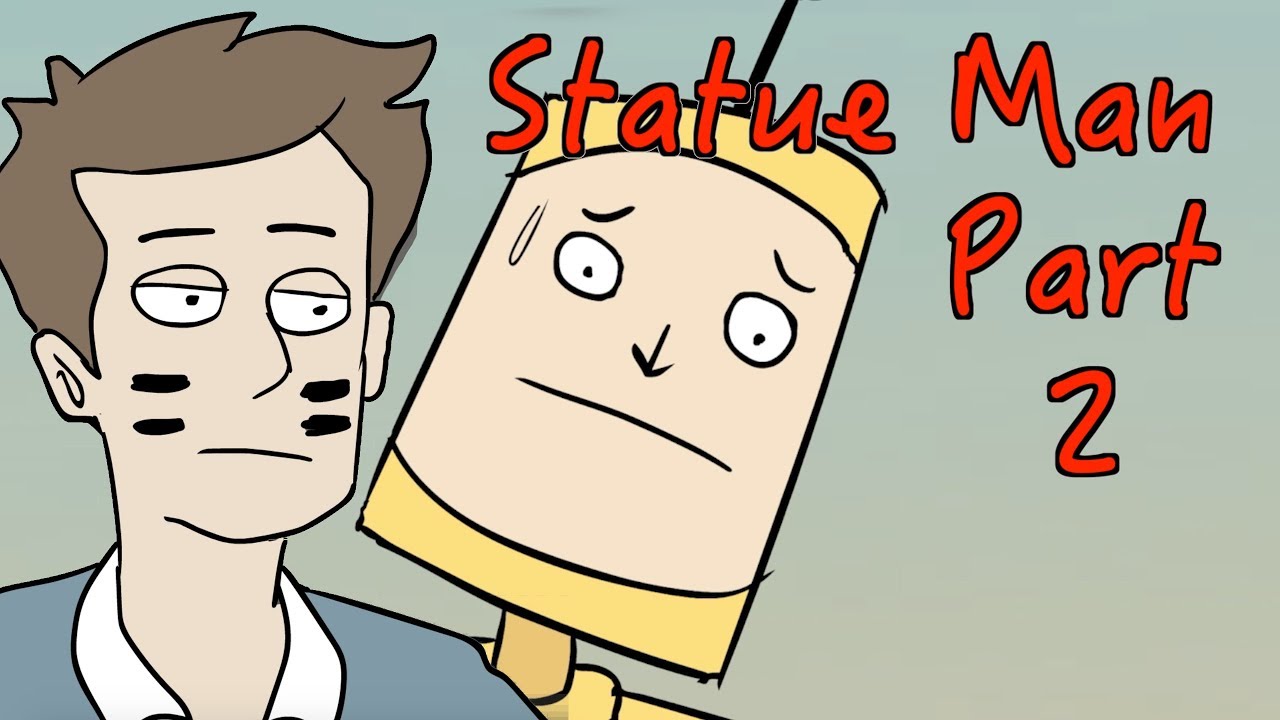 Statue Man Part 2 (Animated British Comedy Sketch)
