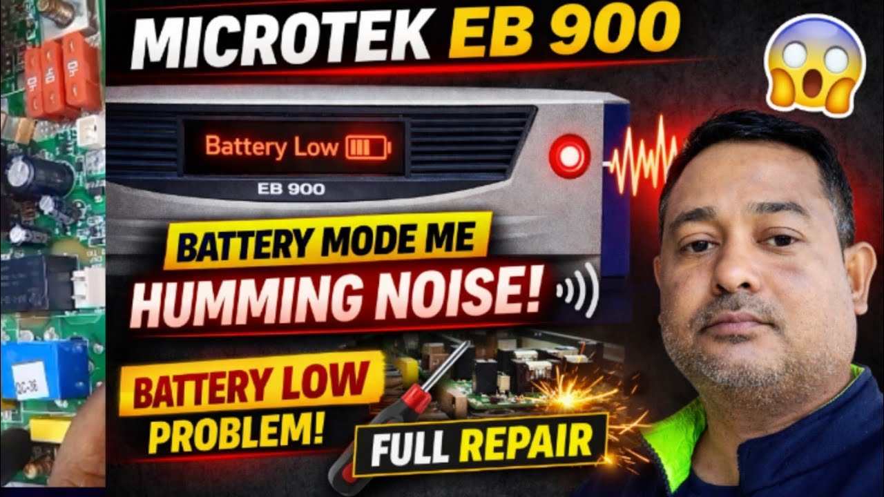 Microtek EB Series Inverter Repair 🔥 | Overload Issue | SMD Resistor Value & MOSFET Details
