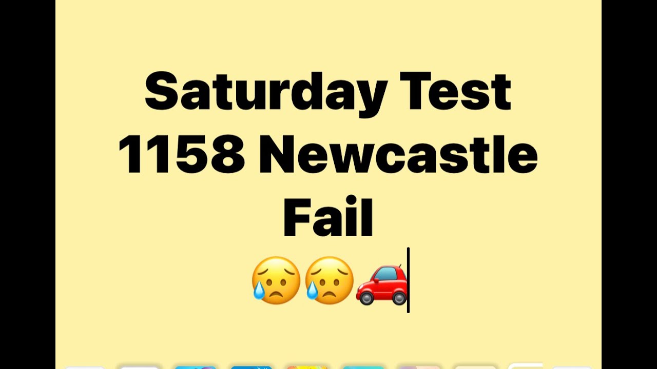 Saturday Driving Test 1158