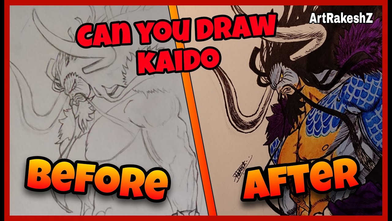 Can You Draw Kaido? | One Piece Kaido Drawing Challenge #onepiece #kaido #anime #art