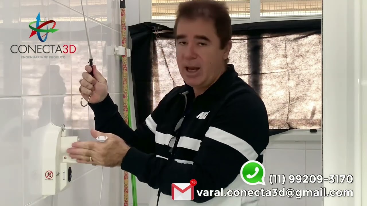 Levantador de varal de teto, (Elétrico)
