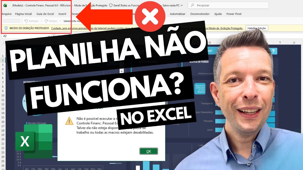 Planilha BLOQUEADA ou COM ERROS no Excel? Veja como DESBLOQUEAR e RESOLVER!
