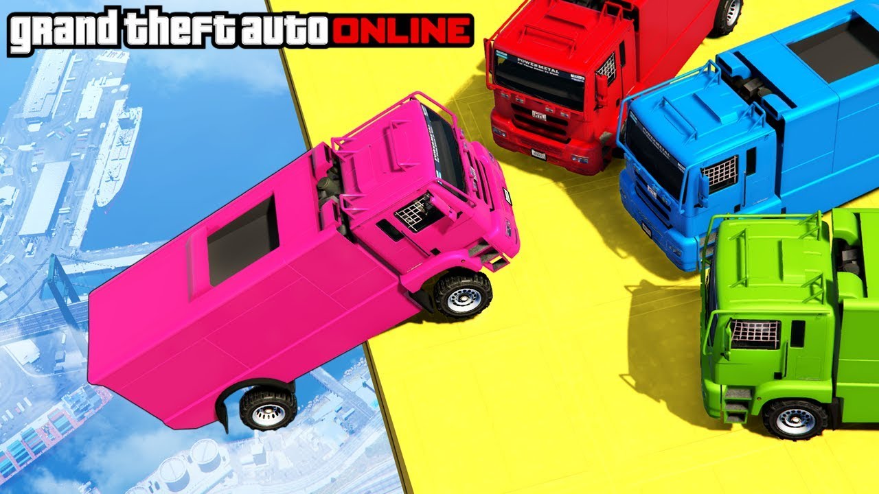 GTA 5: Online - Epic Cargo Plane Stunt & Sumo Pit (Funny Moments & Fails)