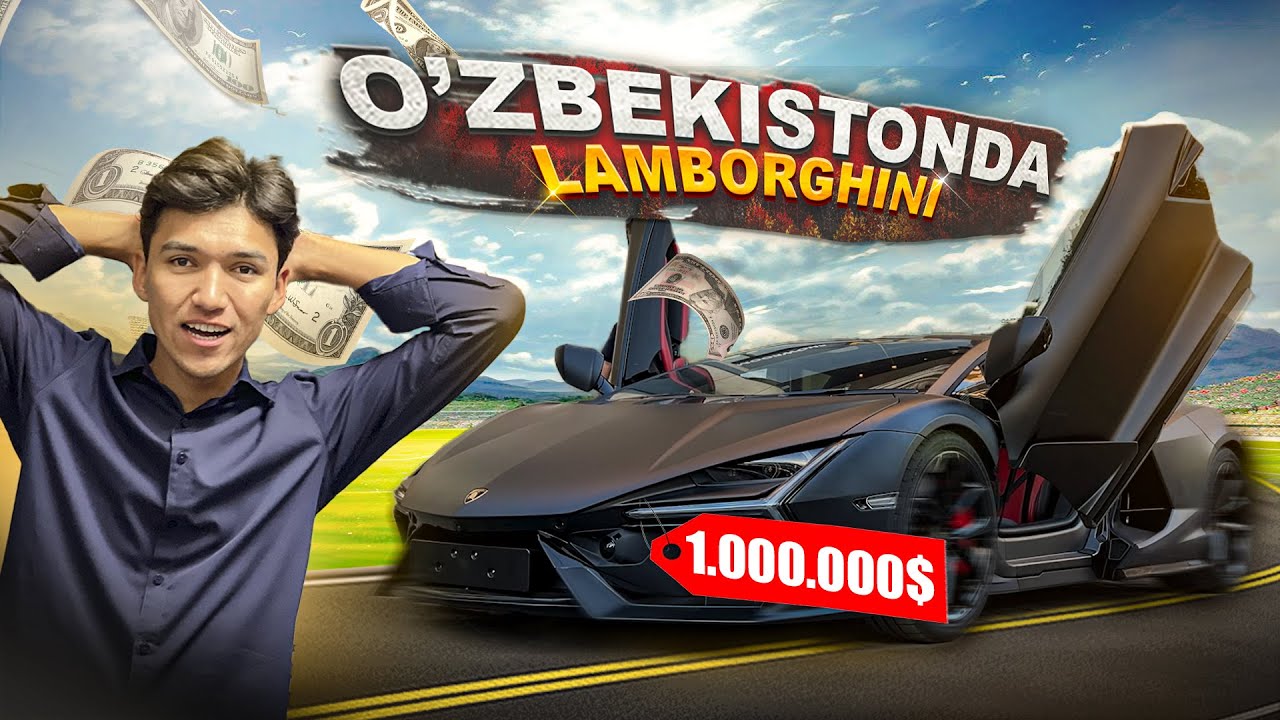 O'ZBEKISTONDA $1 000 000 DOLLARLIK LAMBORGHINI REVUELTO