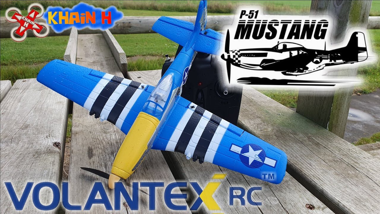 Mini P-51D Mustang Volantex RC , prenez-vous pour un pilote de Warbird