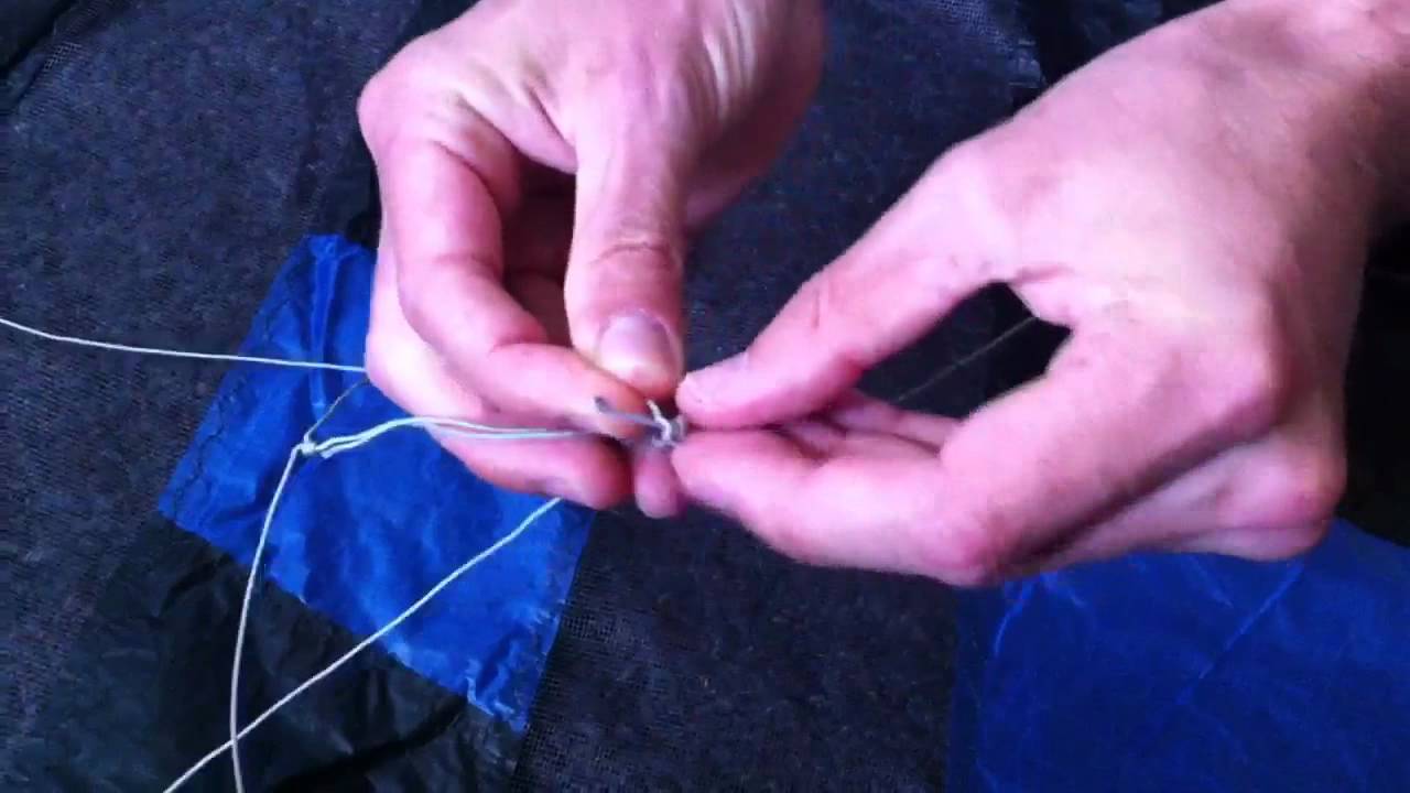 Connecting bridle legs (Revolution quad kite)