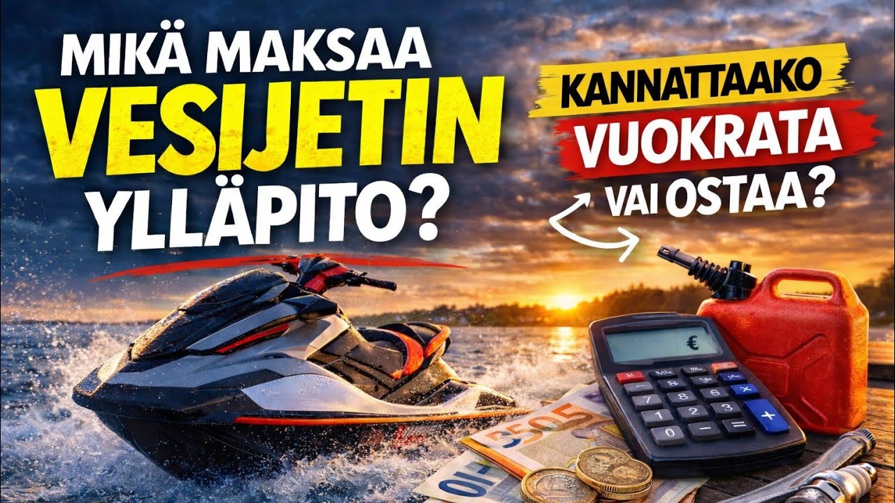 Mitä maksaa mun Seadoo Gti170SE ylläpito? Kannattaako vuokrata vai omistaa vesijetti?